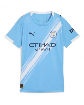 Billige Fotballdrakt Manchester City Replika Hjemmedrakt Dame 2025-26 Kortermet Billige Fotballdrakt Manchester City Replika Hjemmedrakt Dame 2025-26 Kortermet